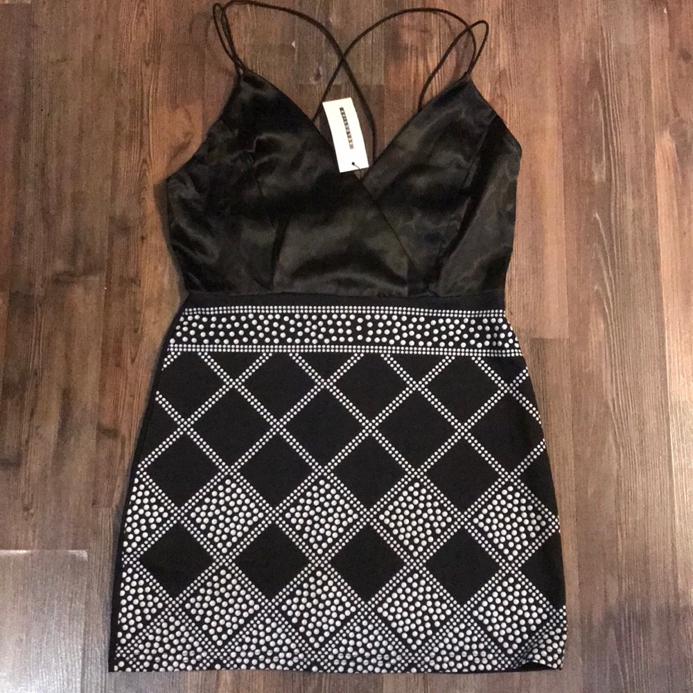 With tags satin top